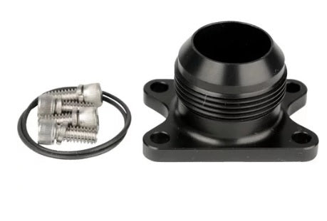 Fuel Pump Inlet / Outlet - 20 AN Male - Aluminum - Black Anodized - Aeromotive Spur Gear Pump - Each