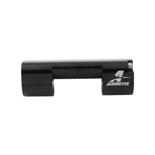 Adapter Fitting - FlexFuel Sensor Adapter - Two 10 AN Female Outlets - Aluminum - Black Anodized - FlexFuel Sensor Mount - Each