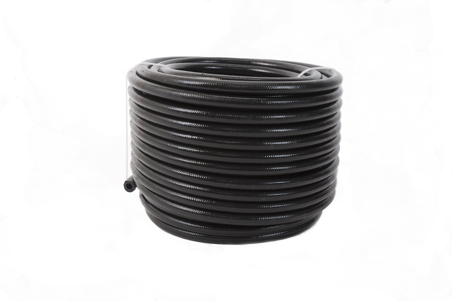 Hose - 6 AN - 20 ft - Braided Stainless / PTFE - Black - Each