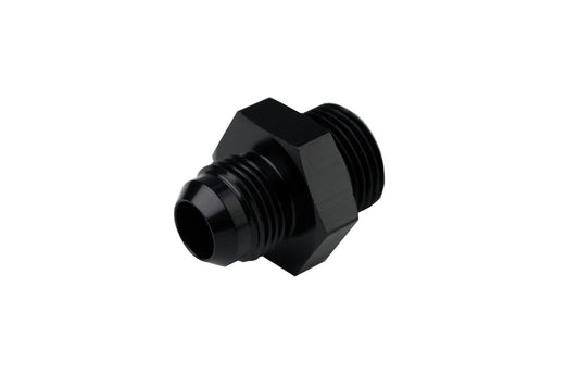 Fitting - Adapter - Straight - 8 AN Male to 10 AN Male O-Ring - Aluminum - Black Anodized - Each