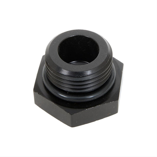 Fitting - Plug - 10 AN - O-Ring - Hex Head - Aluminum - Black Anodized - Each