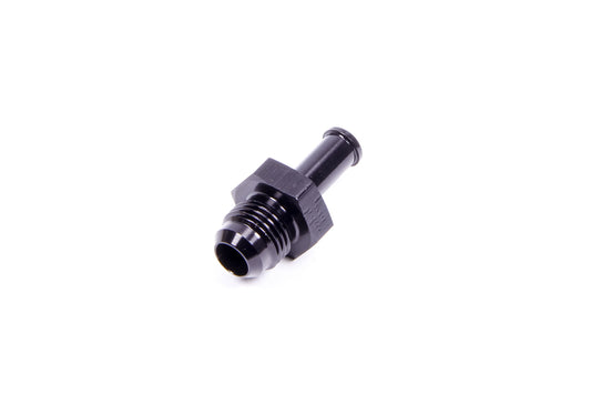 Fitting - Adapter - Straight - 6 AN Male to 5/16 in Hose Barb - Aluminum - Black Anodized - Each