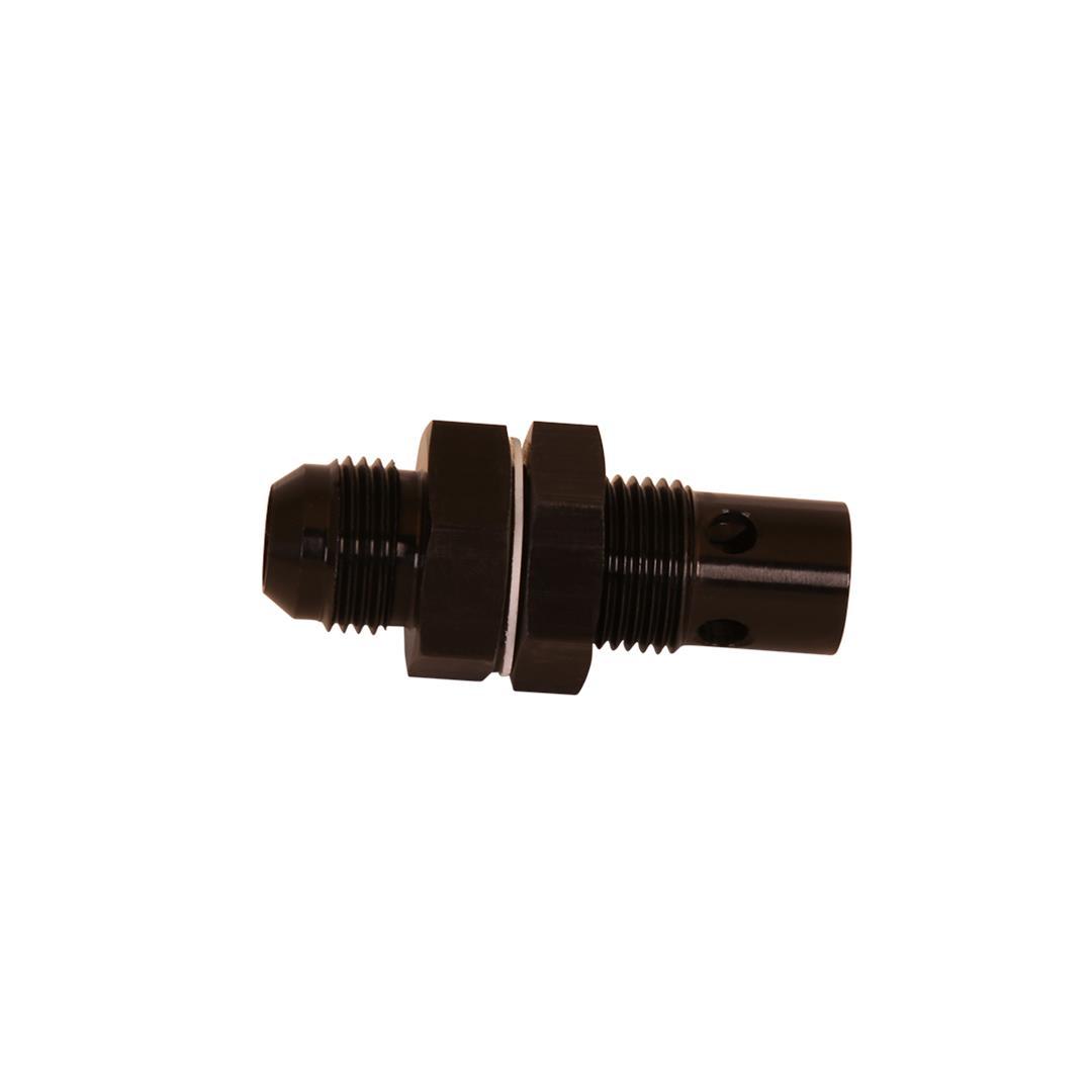 Roll Over Valve - Vent - Internal - Check Valve - 8 AN Male Outlet - Aluminum - Black Anodized - Each