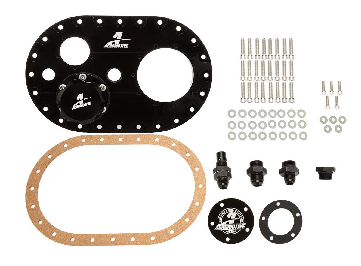 Fuel Cell Filler Plate - 6 x 10 in - Standard Phantom - Aluminum - Black Anodized - Kit