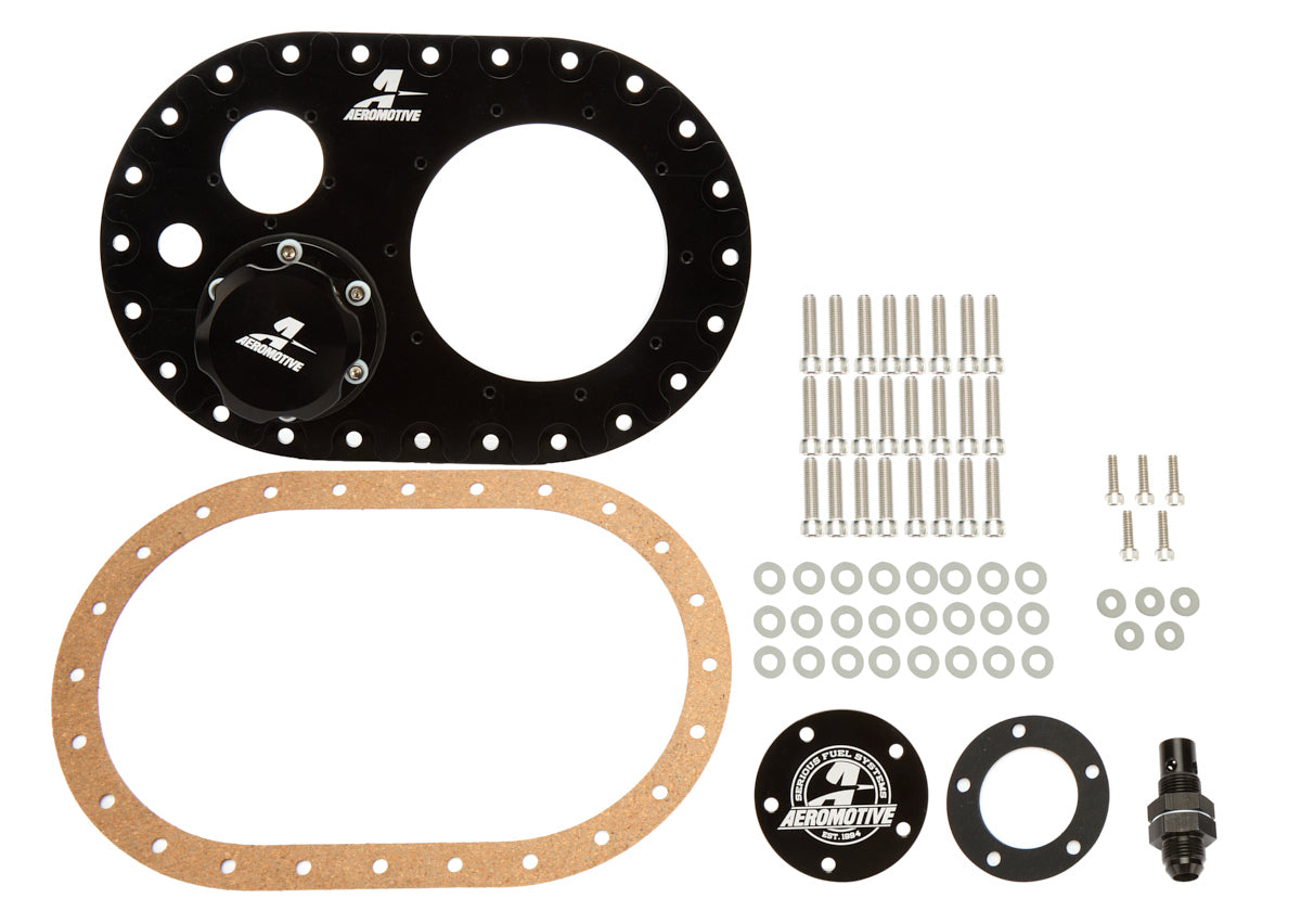 Fuel Cell Filler Plate - 6 x 10 in - Large Phantom - Aluminum - Black Anodized - Kit