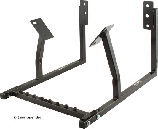 Engine Cradle - Standard Duty - 1 in Square Tube - Hardware Included - Steel - Black Powder Coat - GM LS-Series - Each