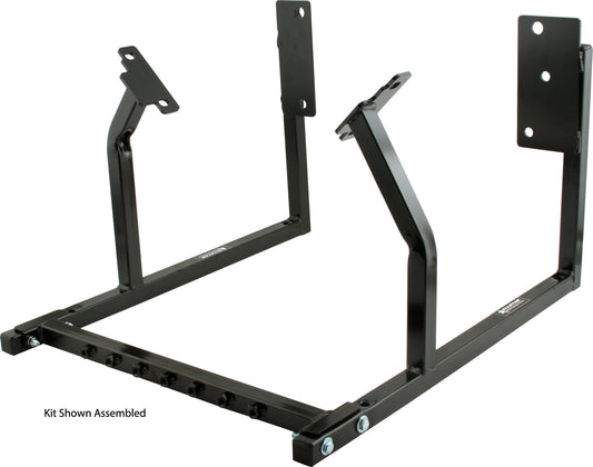 Engine Cradle - Standard Duty - 1 in Square Tube - Hardware Included - Steel - Black Powder Coat - Ford Modular - Each