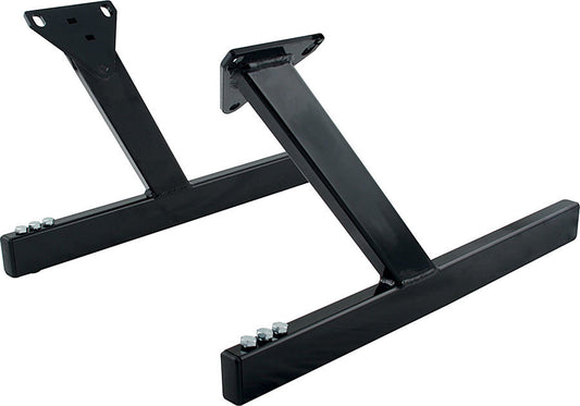 Engine Cradle - 1 x 2 in Rectangle Tube - Hardware Included - 2-Piece - Steel - Black Powder Coat - Small Block Chevy - Each