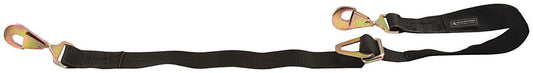 Axle Tie Down - 2 in Wide - 24 to 40 in Long - 1660 lb Capacity - Adjustable - Twisted Snap Hooks - Nylon Webbing - Black - Each