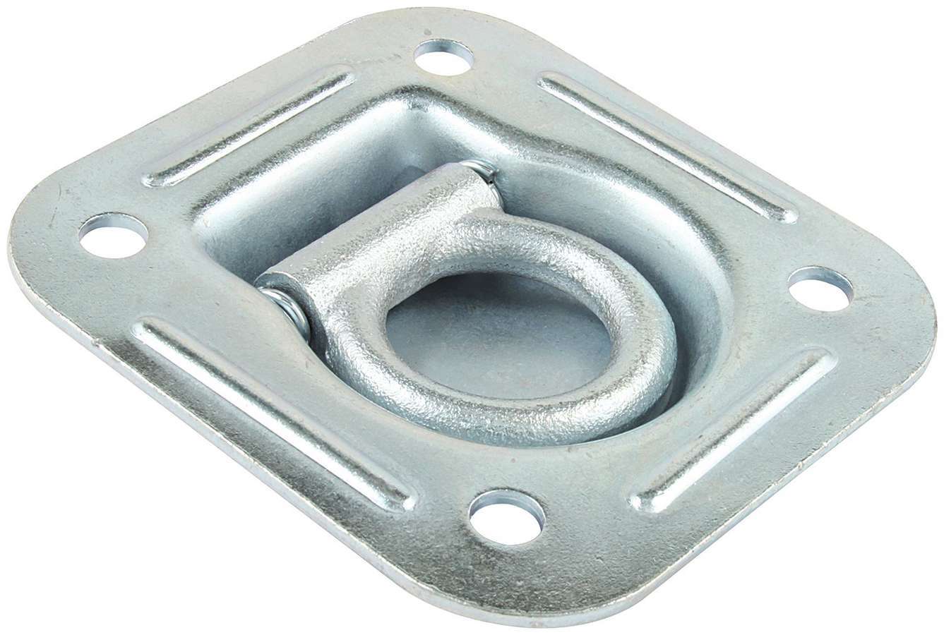 Trailer D-Ring - 4-1/2 x 4-7/8 in - Steel - Zinc Oxide - Each