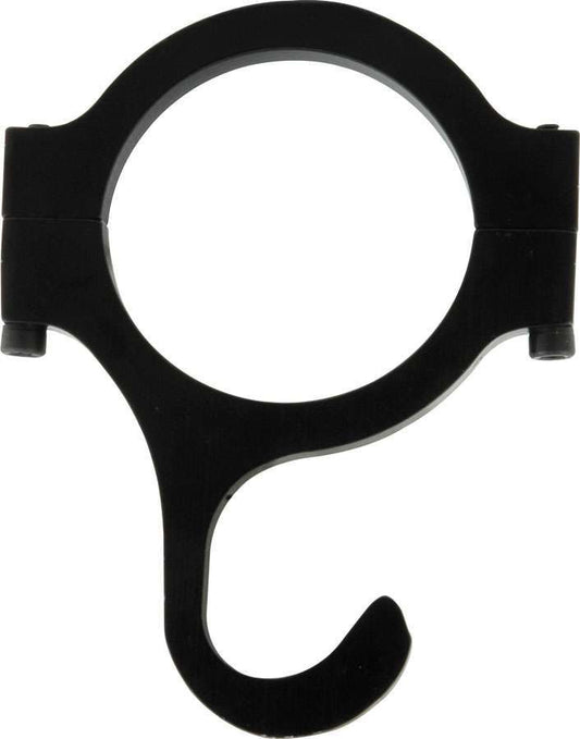 Helmet Hook - Clamp-On - Aluminum - Black Anodized - 1-3/4 in OD Tube - Each