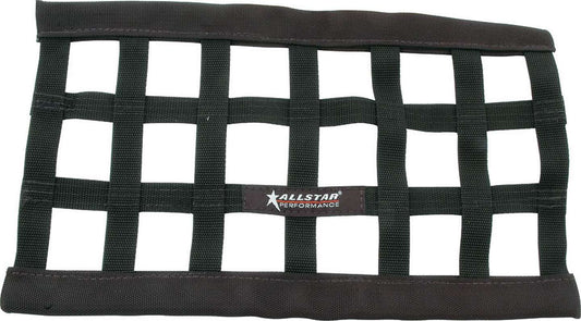 Window Net - 1 in Webbing - 10 x 18 in Rectangle - Black - Each