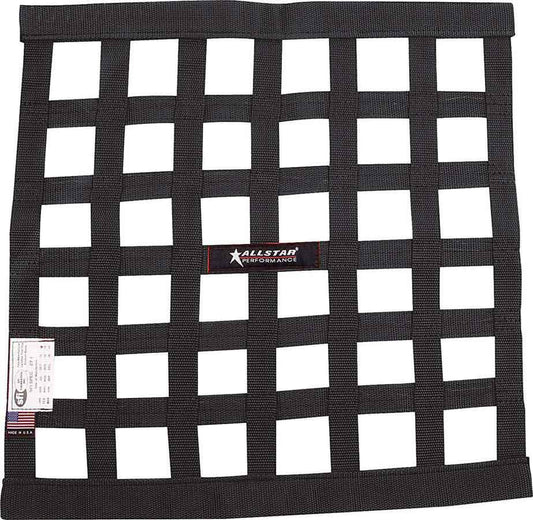 Window Net - SFI 27.1 - 1 in Webbing - 18 in Square - Black - Each