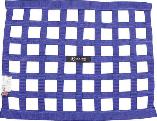 Window Net - SFI 27.1 - 1 in Webbing - 18 x 24 in Rectangle - Blue - Each