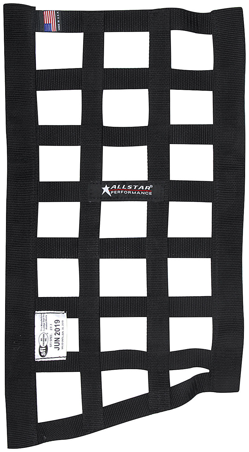 Window Net - SFI 27.1 - 1 in Webbing - Trapezoid - Black - Each