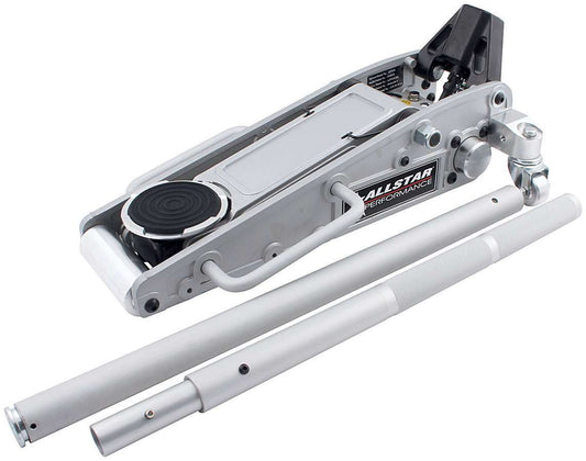 Floor Jack - 6 Pump - Aluminum - Silver Anodized - Each