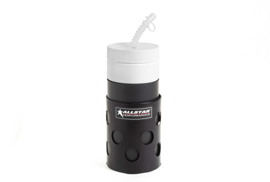 Drink Bottle Kit - 1-1/2 in Tube - Bottle / Mount Included - Aluminum / Plastic - Black - Kit