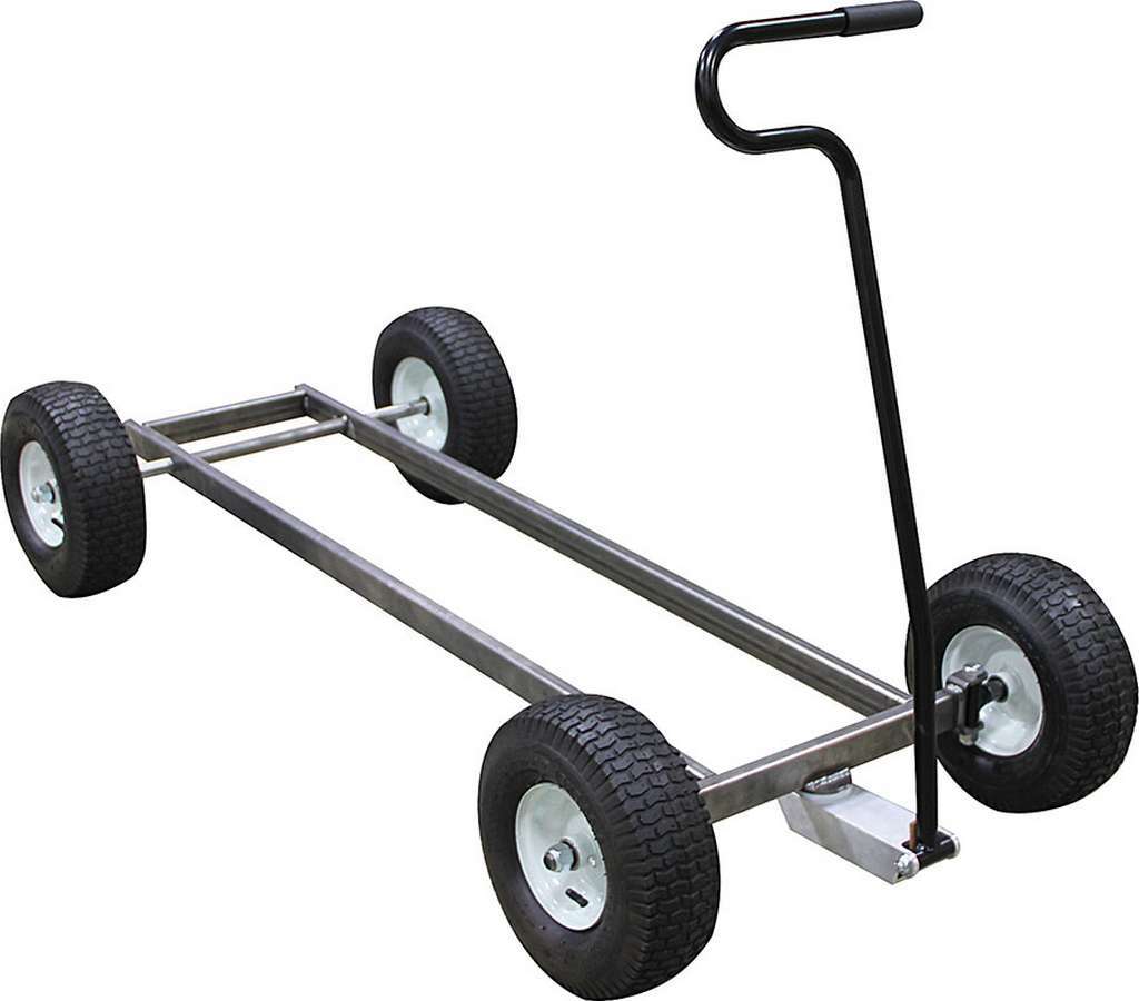 Pit Cart Chassis - 1 x 2 in Steel - Axles / Handle / Wheels - Unwelded - Kit