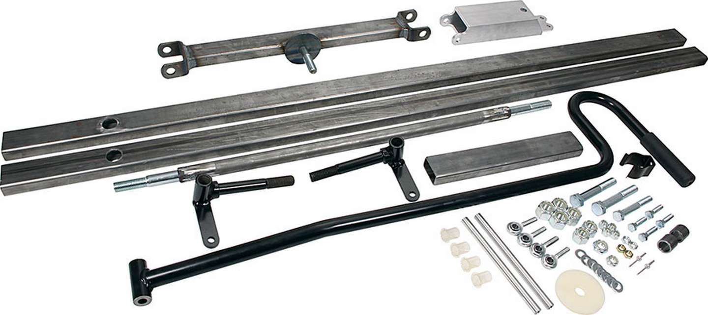 Pit Cart Chassis - 1 x 2 in Steel - Axles / Handle - Kit