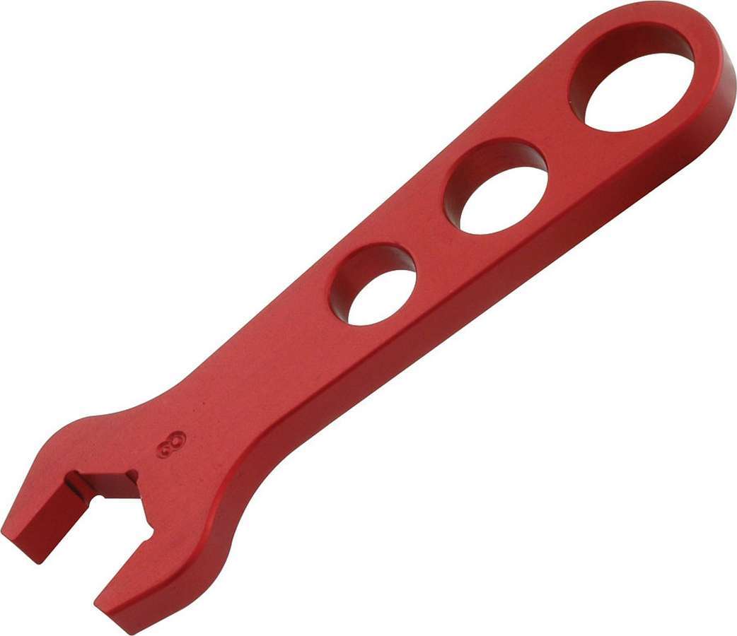 AN Wrench - Single End - 8 AN - Aluminum - Red Anodized - Each