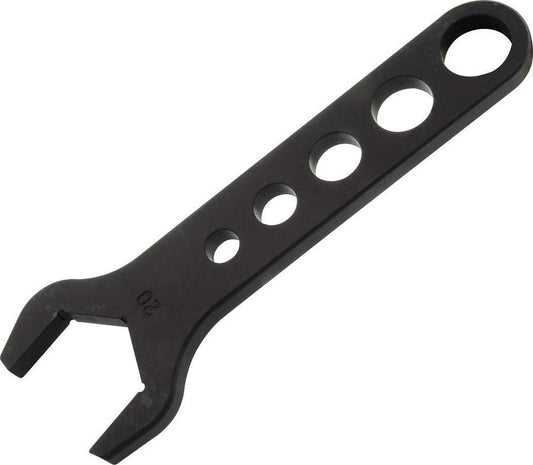 AN Wrench - Single End - 20 AN - Aluminum - Black Anodized - Each