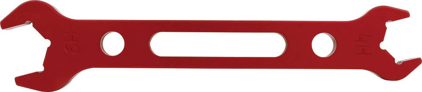 AN Wrench - Double-End - 4 AN Nut to 6 AN Socket - Aluminum - Red Anodized - Each