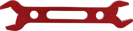 AN Wrench - Double-End - 8 AN Nut to 10 AN Socket - Aluminum - Red Anodized - Each