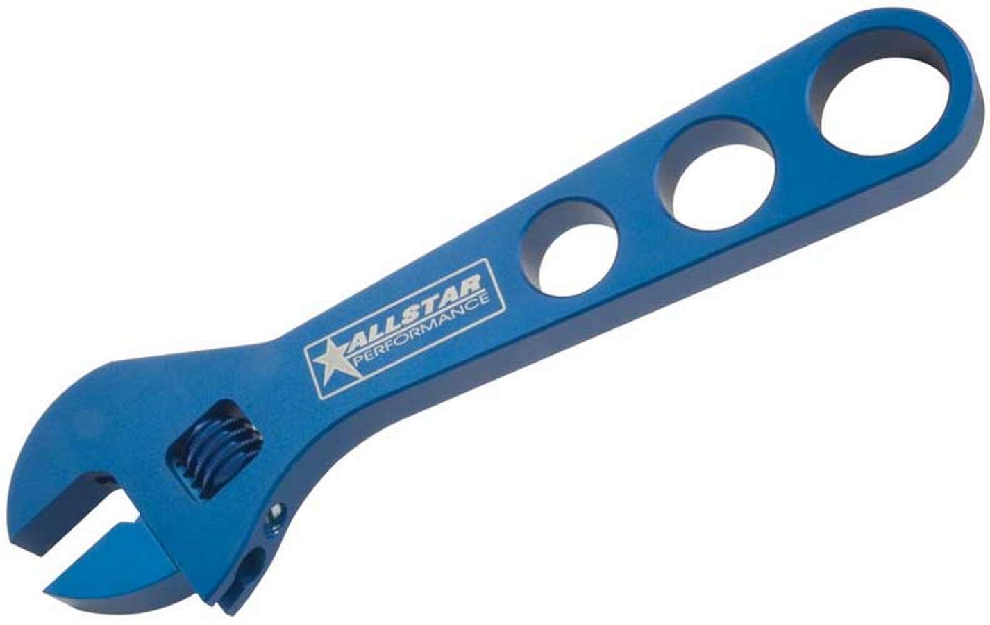 Adjustable AN Wrench - Single End - Up to 10 AN - 8 in Long - Aluminum - Blue Anodized - Each