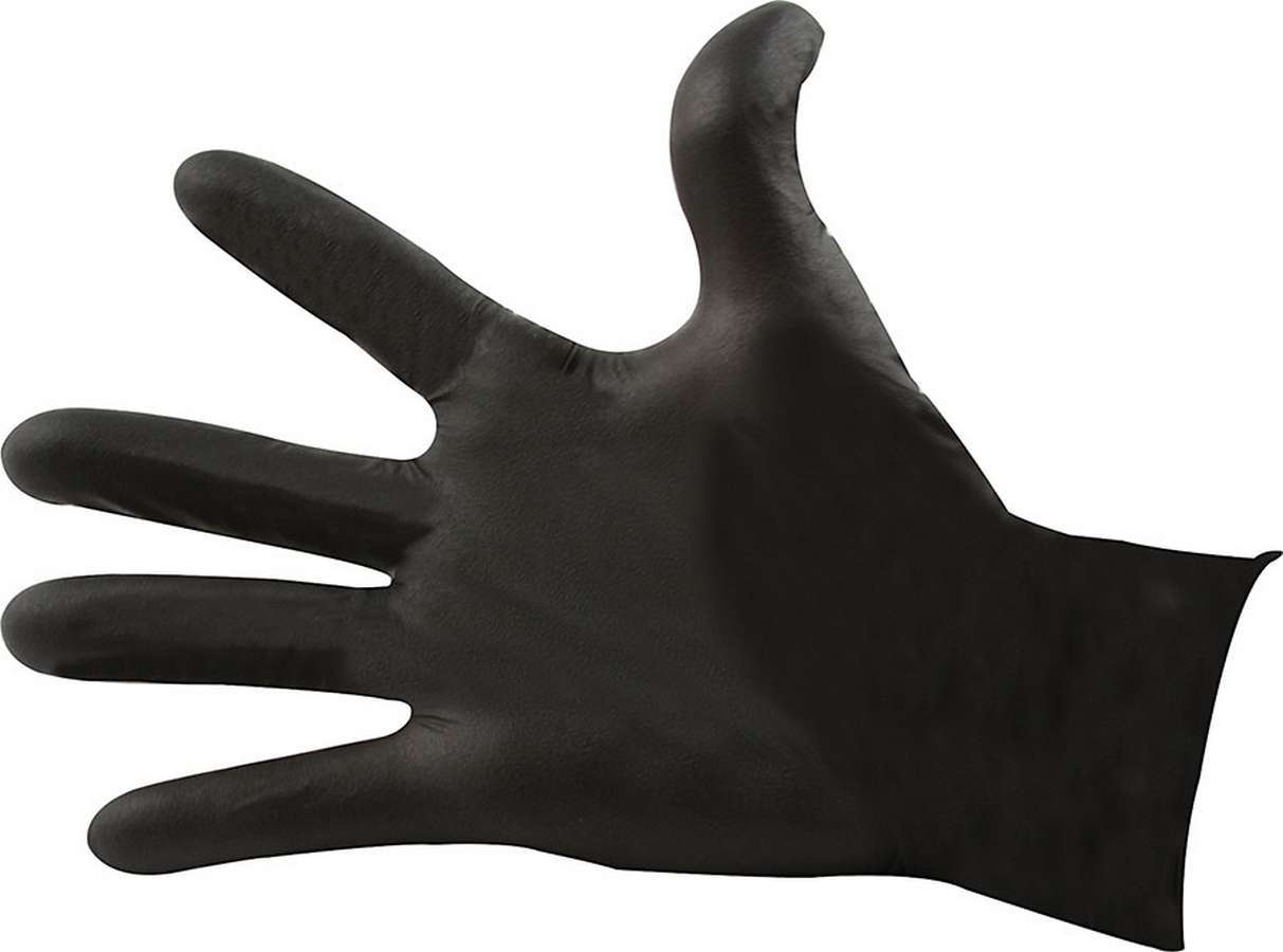 Shop Gloves - Nitrile - Black - 2X-Large - Set of 100