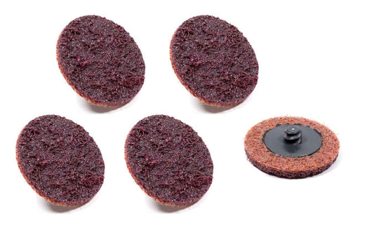 Cleaning Disc - Twist-Lock - 2 in OD - 25000 RPM - Medium - Aluminum Oxide - Set of 5