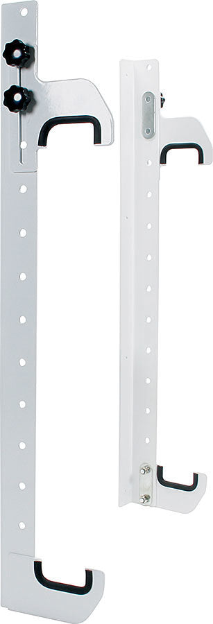 Radiator Hanger - Wall Mount - Adjustable - 29 in Tall x 2.25 in Wide Radiators - Aluminum - Natural - Kit