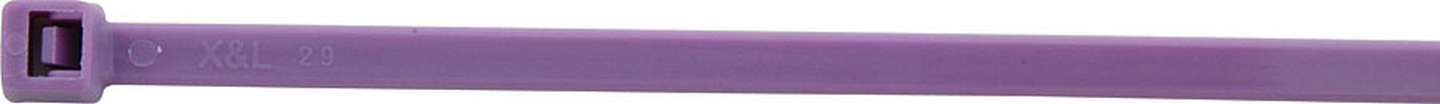 Cable Ties - Zip Ties - 7.25 in Long - Nylon - Purple - Set of 100