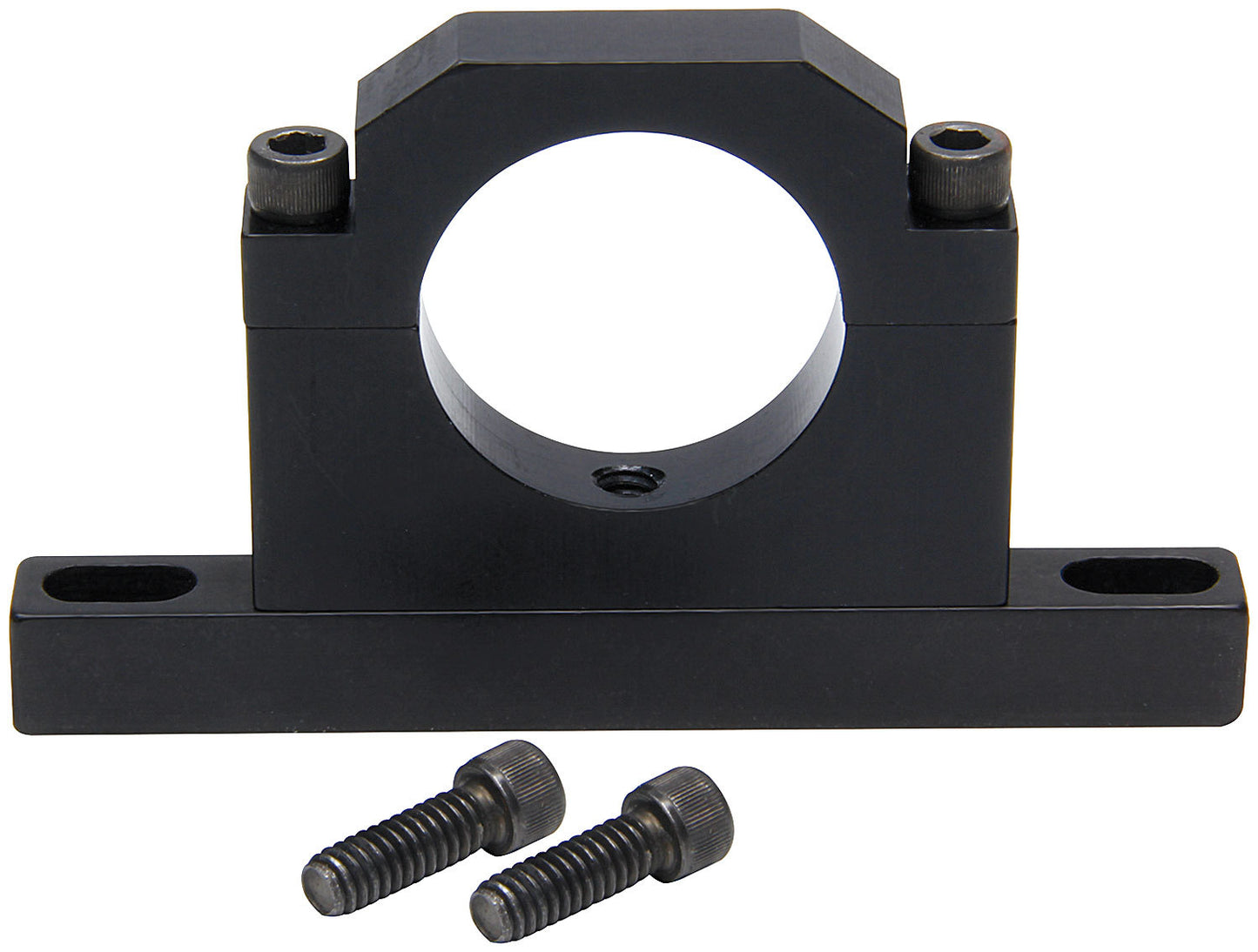 Overflow Tank Bracket - Clamp-On - Aluminum - Black Anodized - 1-1/2 in OD Tubing - JAZ Overflow Tanks - Each