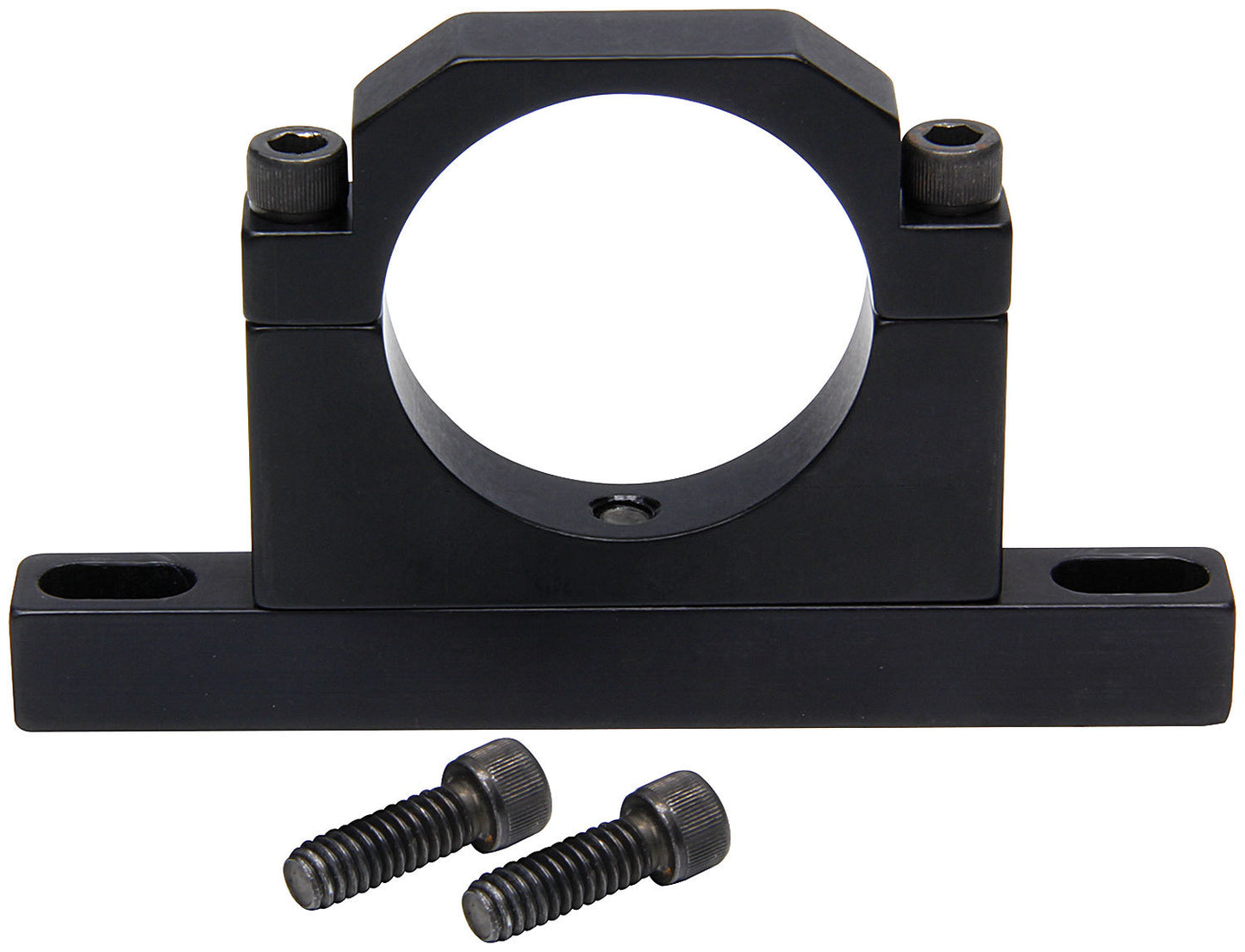 Overflow Tank Bracket - Clamp-On - Aluminum - Black Anodized - 1-3/4 in OD Tubing - JAZ Overflow Tanks - Each