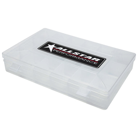 Universal Storage Case - 11 x 7 x 1.75 in - 18 Compartment - Plastic - Clear - Each