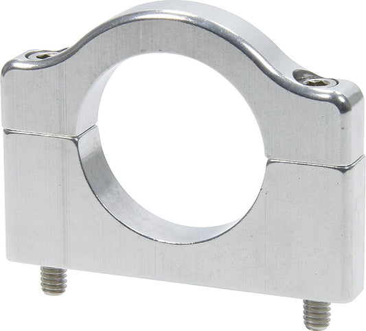 Roll Bar Accessory Clamp - Flat Bottom - 2.50 in Bolt Spacing - 1.750 in ID - 2-Piece - Aluminum - Polished - Each