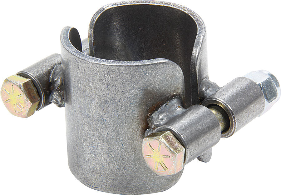 Tube Clamp - 2-Bolt - 1-3/4 in ID - 2 in Wide Steel - Steel - Natural - Set of 10