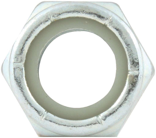 Nut - Locking - 5/8-11 in Thread - Hex Head - Nylon Insert - Steel - Zinc Oxide - Set of 10