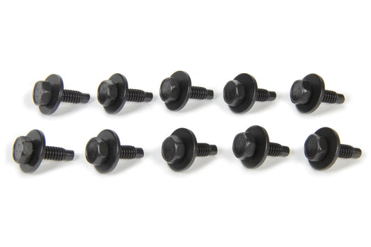 Body Bolt Kit - 1/4-20 in Thread - 0.75 in Long - Hex Head - Steel - Black Oxide - Set of 10