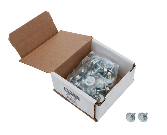 Body Bolt Kit - 1/4-20 in Thread - 0.75 in Long - Hex Head - Steel - Zinc Oxide - Set of 50