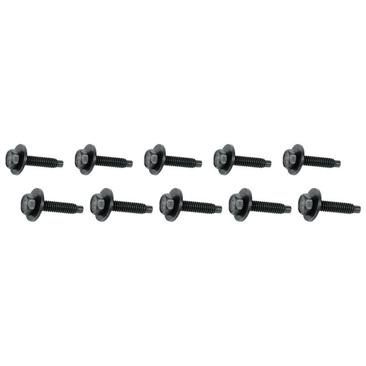 Body Bolt Kit - 1/4-20 in Thread - 1.125 in Long - Hex Head - Steel - Black Oxide - Set of 10