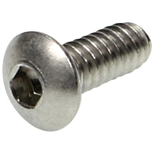 Bolt - 10-24 in Thread - 0.5 in Long - Button Head - Stainless - Natural - Universal - Set of 25