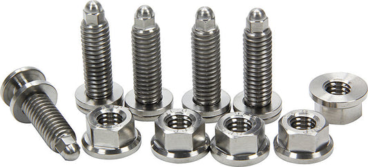 Front Hub Bolt Kit - 3/8-16 in Thread - 1.250 in Long - Button Head - Hex Nut - Titanium - Natural - Kit