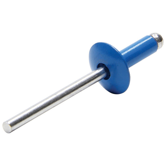 Rivet - Large - 5/8 in Head - 3/16 in Aluminum Mandrel - 1/4 to 3/8 in Grip Range - Aluminum - Chevron Blue Paint - Set of 250