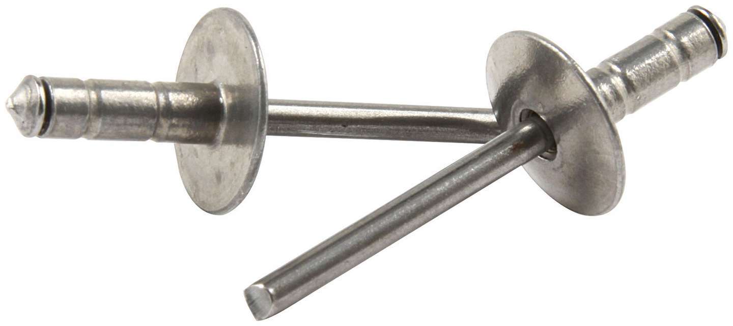 Rivet - Multi-Grip - 9/16 in Head - 3/16 in Steel Mandrel - 1/16-3/8 in Grip Range - Aluminum - Natural - Set of 250