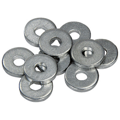 1/8in Back Up Washers 50pk Aluminum