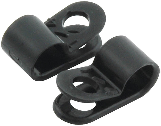 Line Clamp - Adel - 1/4 in ID - Nylon - Black - Set of 50