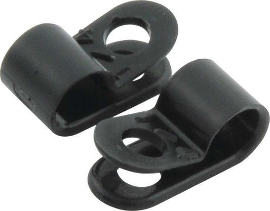 Line Clamp - Adel - 1/4 in ID - Nylon - Black - Set of 10