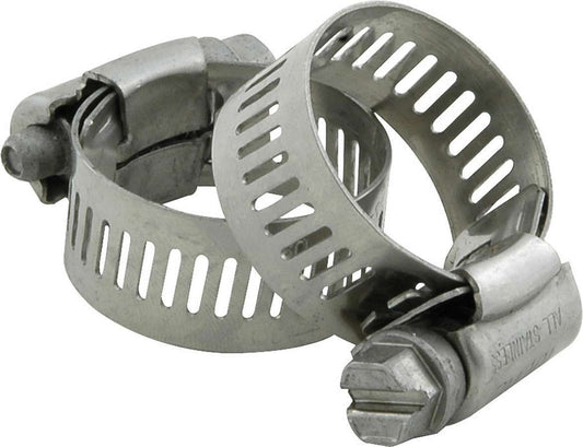 Hose Clamp - Worm Gear - 1 in - Stainless - Set of 10