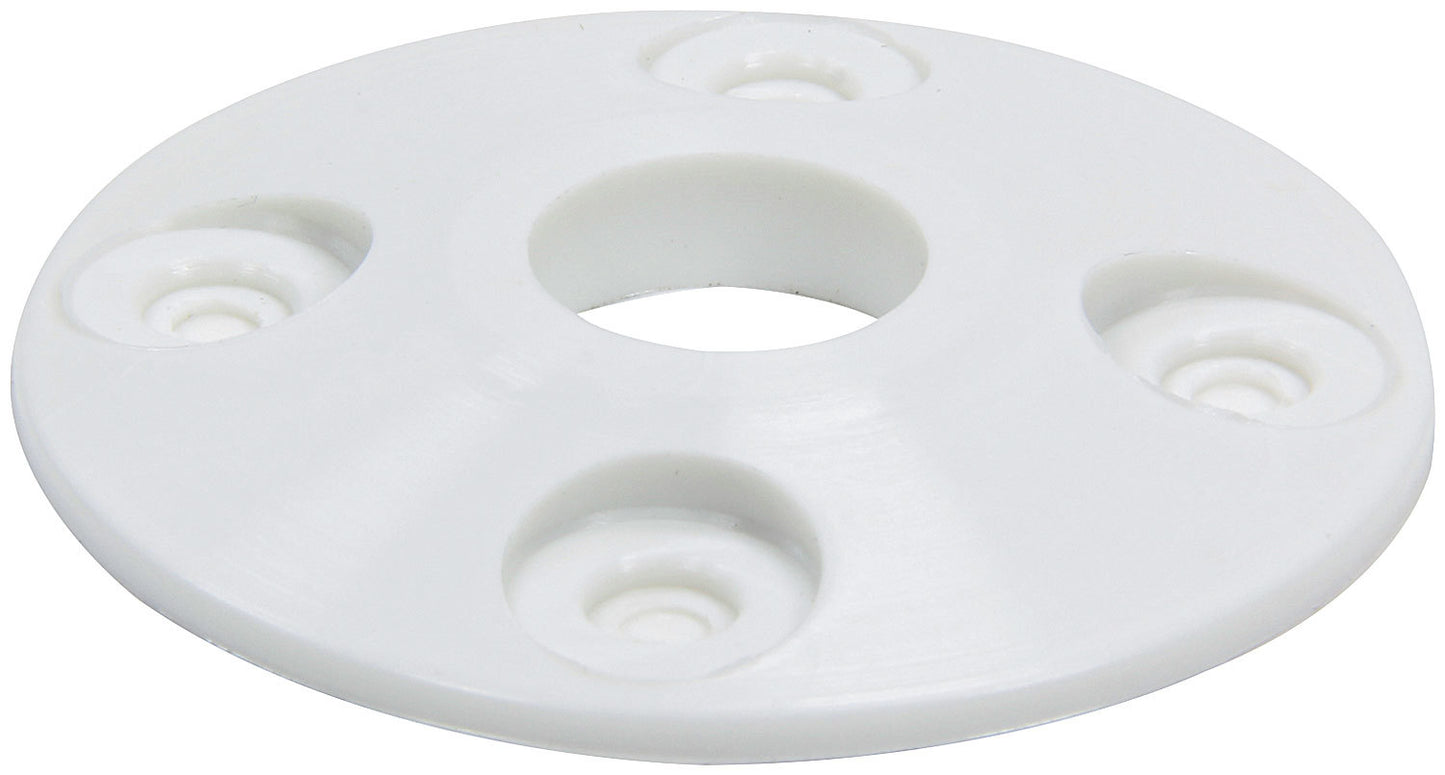 Scuff Plate - 2 in OD - 0.5 in ID - Plastic - White - Set of 25